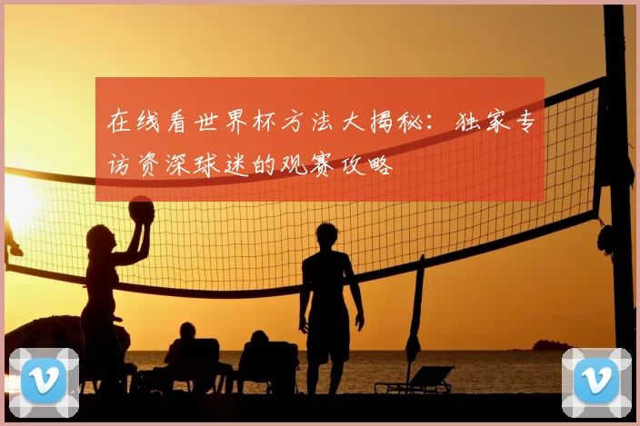 在线看世界杯方法大揭秘:独家专访资深球迷的观赛攻略